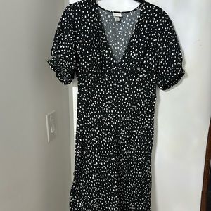 Heart print maxi
